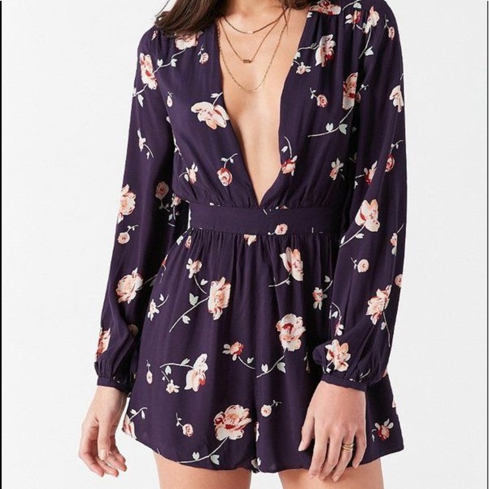 Ecote Navy Blue Romper